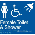 Персонализирайте ABS Braille Signs Unisex тоалетна